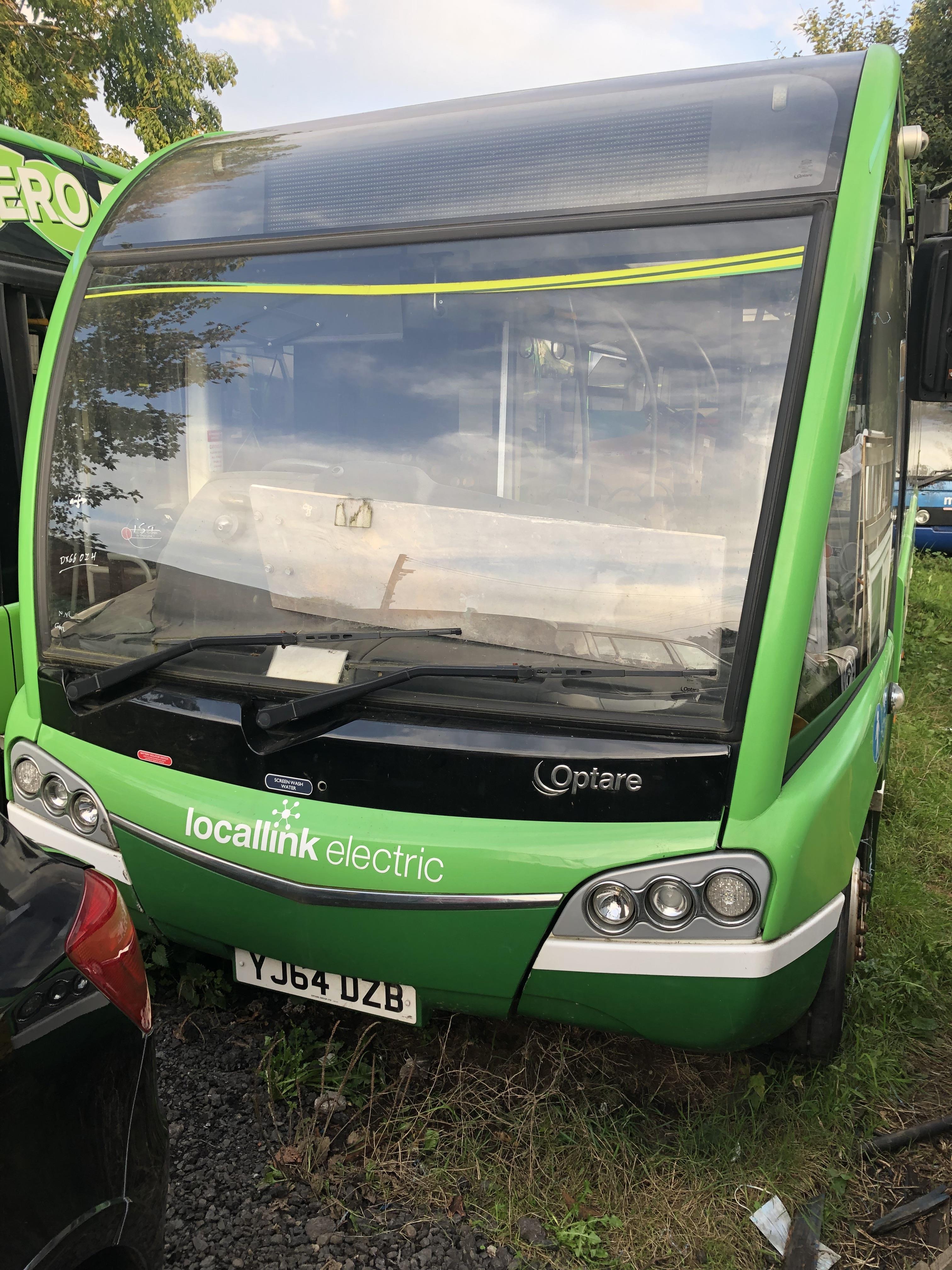 AHU - 2014(64) OPTARE SOLO SR M920 ELECTRIC BUS - 31 SEATS / 12 ...