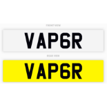 PRIVATE REGISTRATION "VAP6R" *NO VAT*