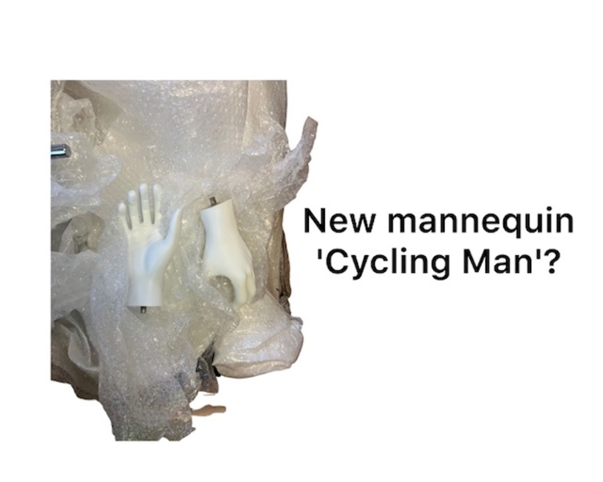 New boxed Professional Mannequin - 'cycling man'? *NO VAT* - Bild 3 aus 3
