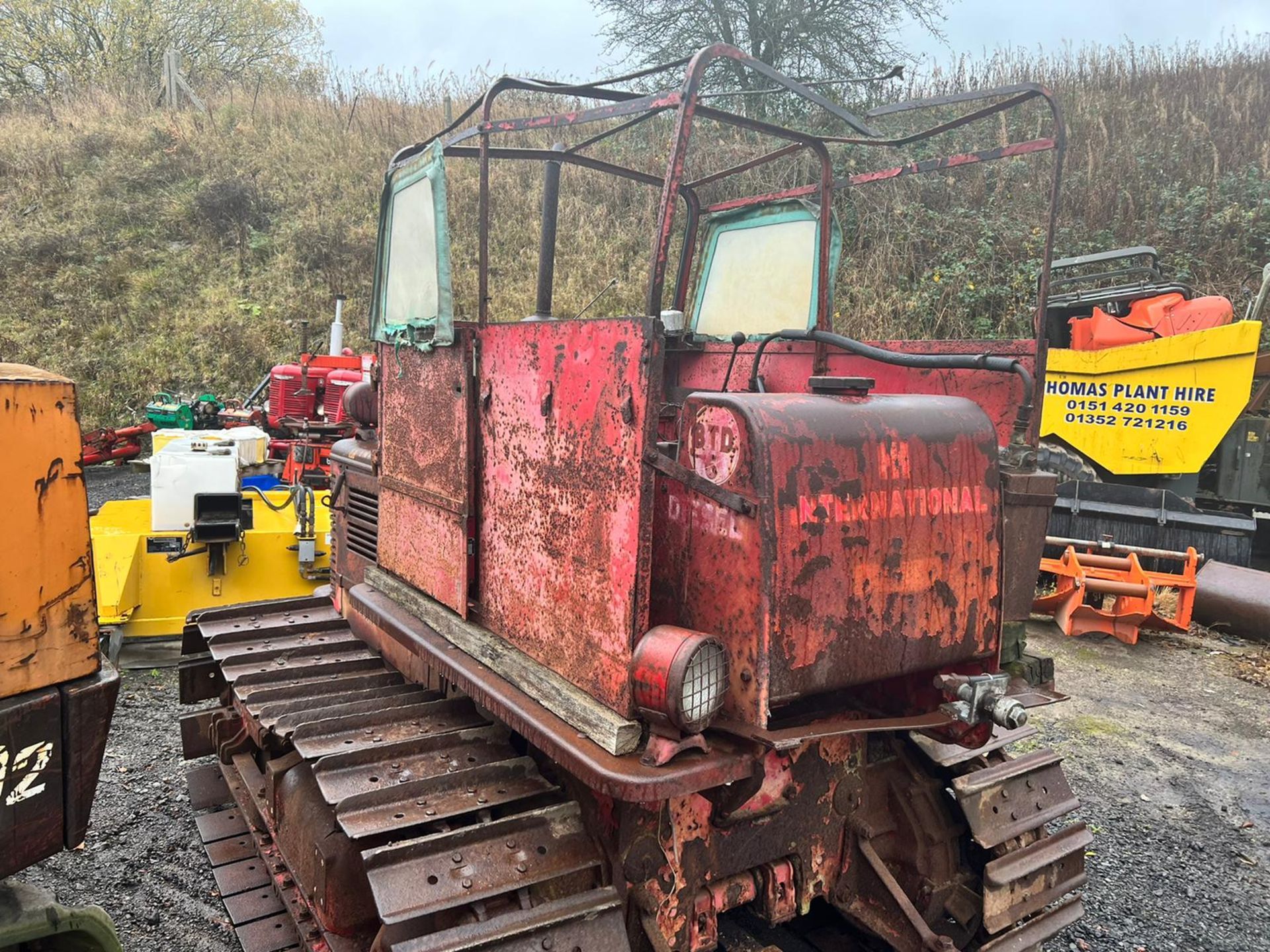 1955 INTERNATIONAL BTD6 39hp DIESEL TRACKED CRAWLER TRACTOR, RUNS AND DRIVES *PLUS VAT* - Bild 3 aus 11