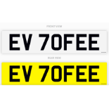 PRIVATE REGISTRATION "EV 70FEE" *NO VAT*