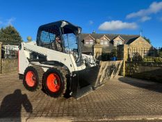 2015 BOBCAT S450 WHEELED SKIDSTEER LOADER WITH 65 INCH 4 IN 1 BUCKET *PLUS VAT*