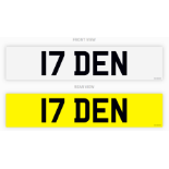 PRIVATE REGISTRATION "17 DEN" *NO VAT*