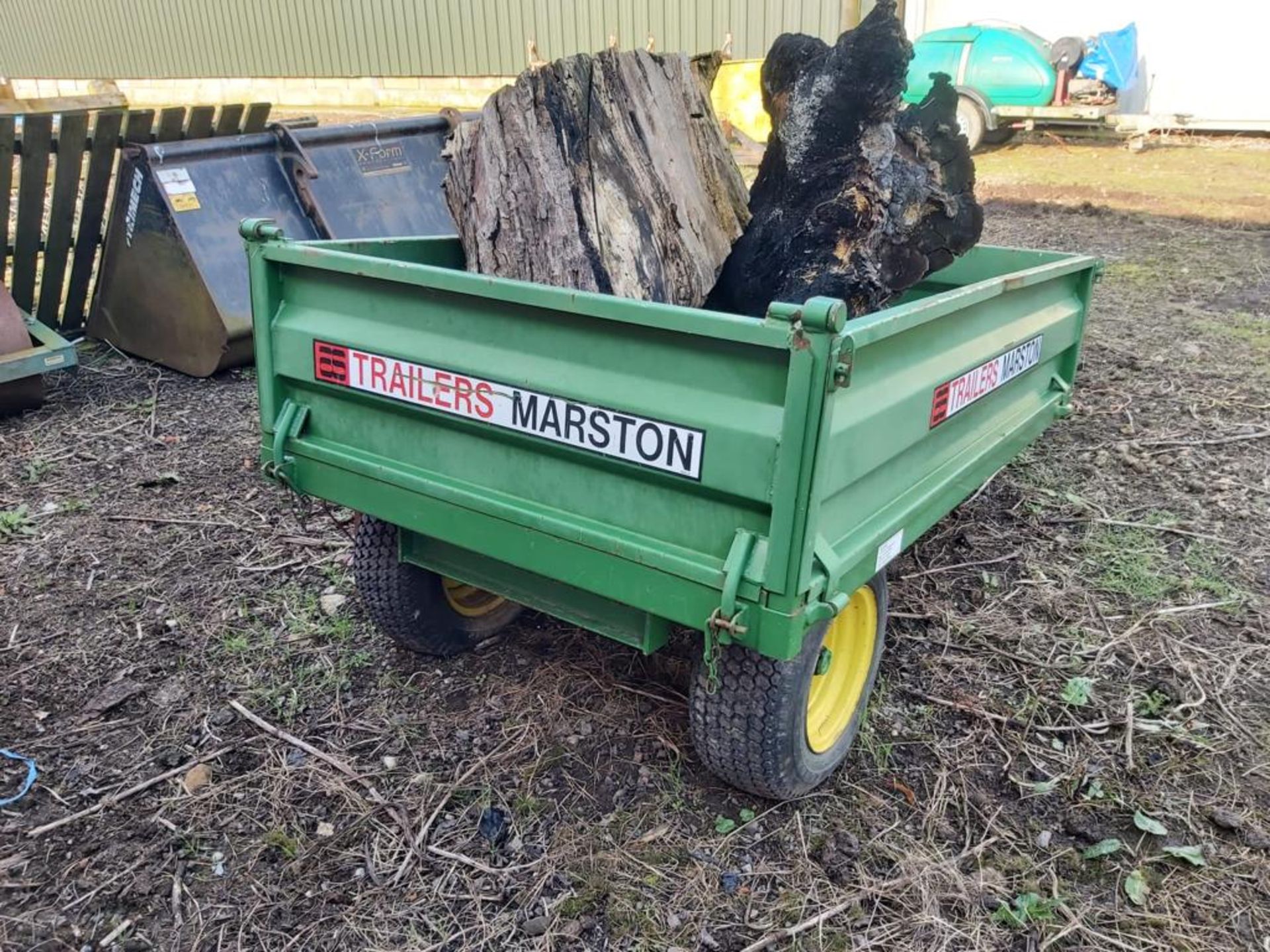 Barely Used 2012 Marston Hydraulic Tip 1 Ton Trailer for Tractors *NO VAT* - Bild 2 aus 4