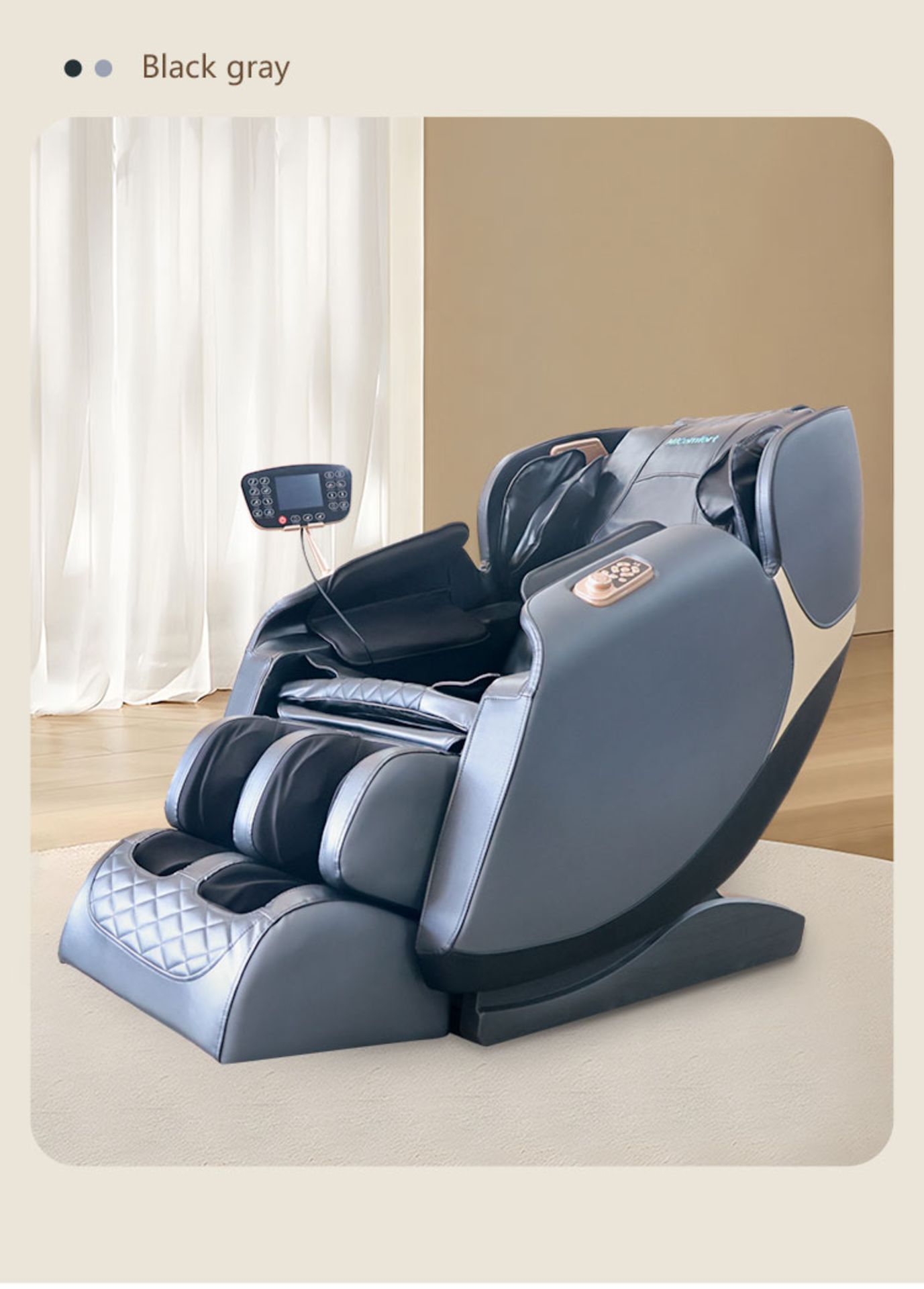 Brand New in Box Orchid Blue/Black MiComfort Full Body Massage Chair RRP £2199 *NO VAT* - Image 4 of 14