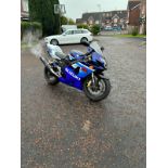 2005 SUZUKI GSXR 600 K5 BLUE AND WHITE MOTORCYCLE *NO VAT*