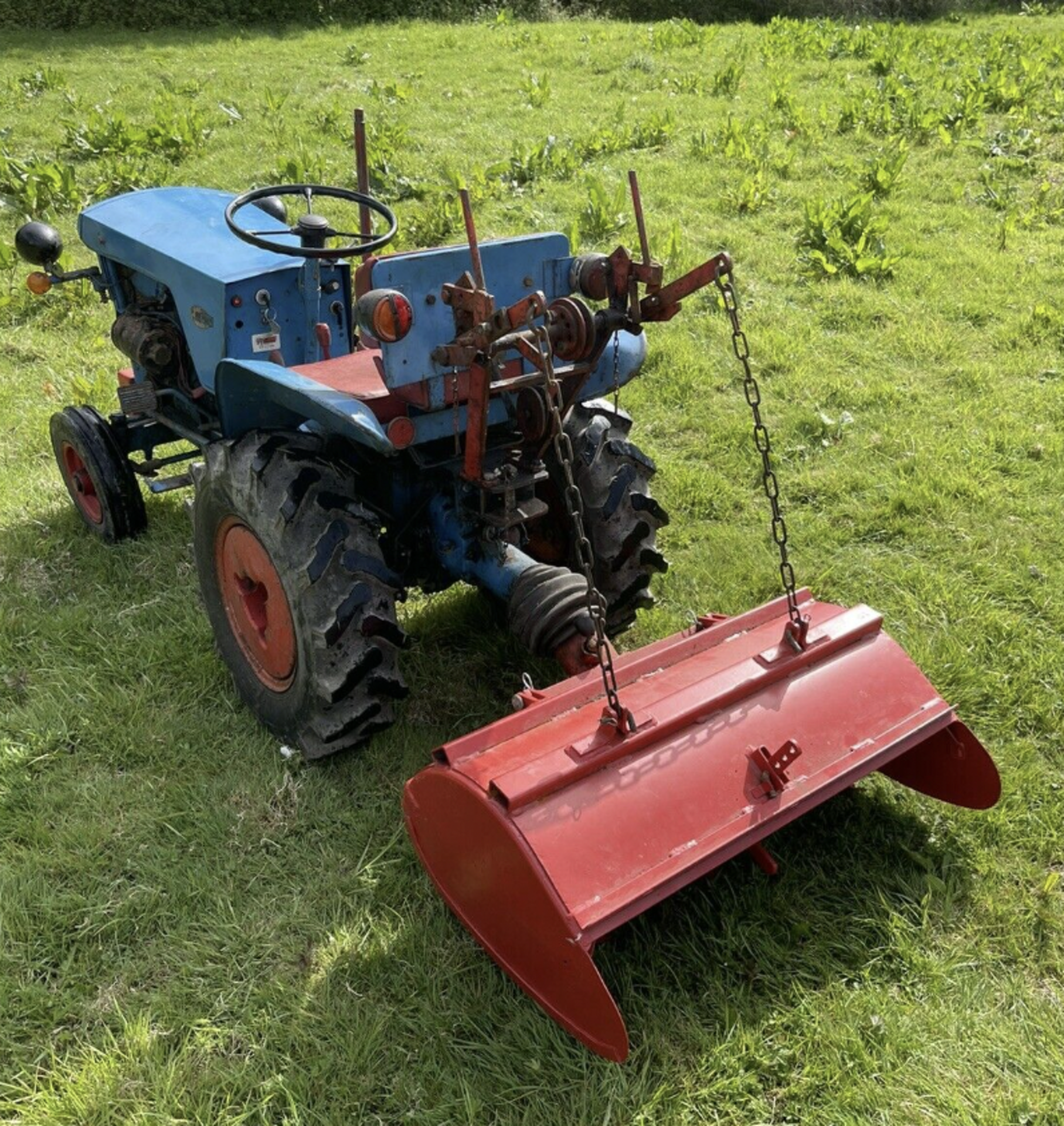 Gutbrod tractor and rotavator - Image 9 of 10