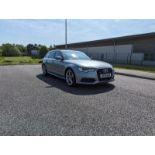 2012/61 REG AUDI A6 S LINE TDI 3.0 DIESEL QUATTRO AUTOMATIC GREY ESTATE, SHOWING 3 FORMER KEEPERS