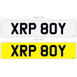 PRIVATE REGISTRATION "XRP 80Y" *NO VAT*