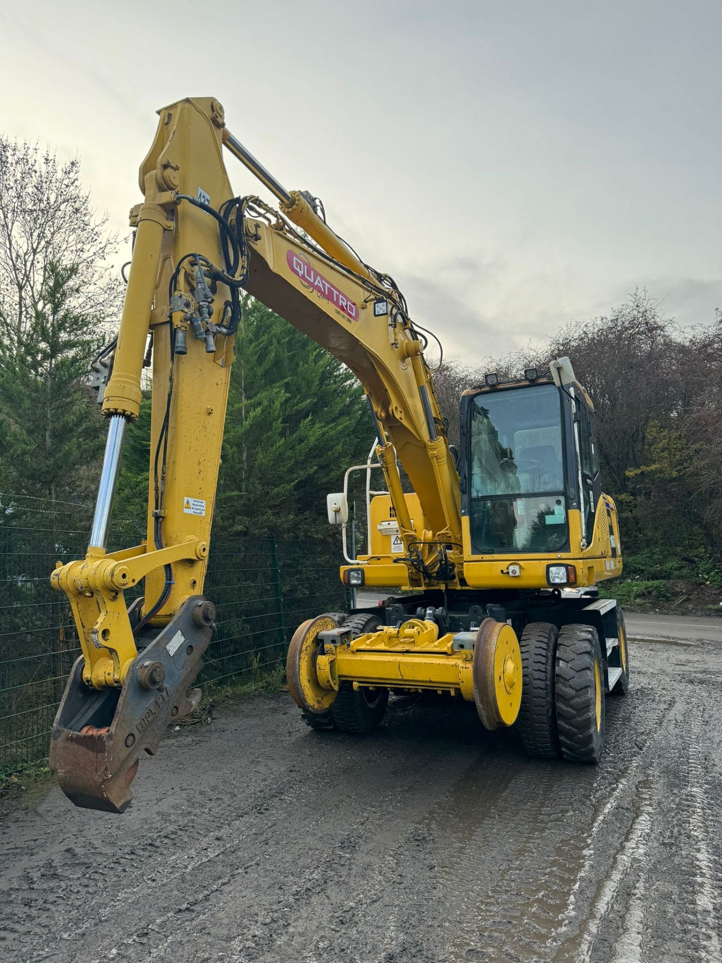 KOMATSU PW160ES-7K 4WD WHEELED EXCAVATOR C/W QUICK HITCH & RAILWAY GEAR *PLUS VAT* - Image 18 of 22