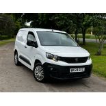 2020 PEUGEOT PARTNER PROFESSIONAL L1 BHDI WHITE PANEL VAN - LOW MILES *NO VAT*