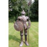SUIT OF ARMOUR 8ft HIGH TO TIP OF STAFF- LARGE *PLUS VAT*