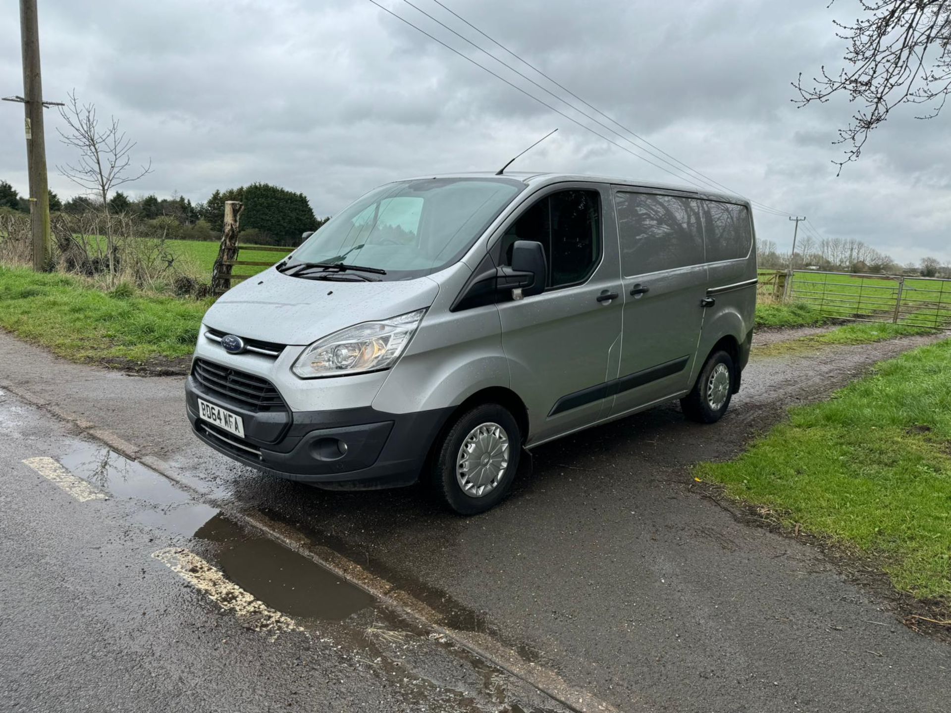 2014/64 REG FORD TRANSIT CUSTOM 270 TREND ETECH 2.2 DIESEL SILVER PANEL VAN *NO VAT* - Image 3 of 14