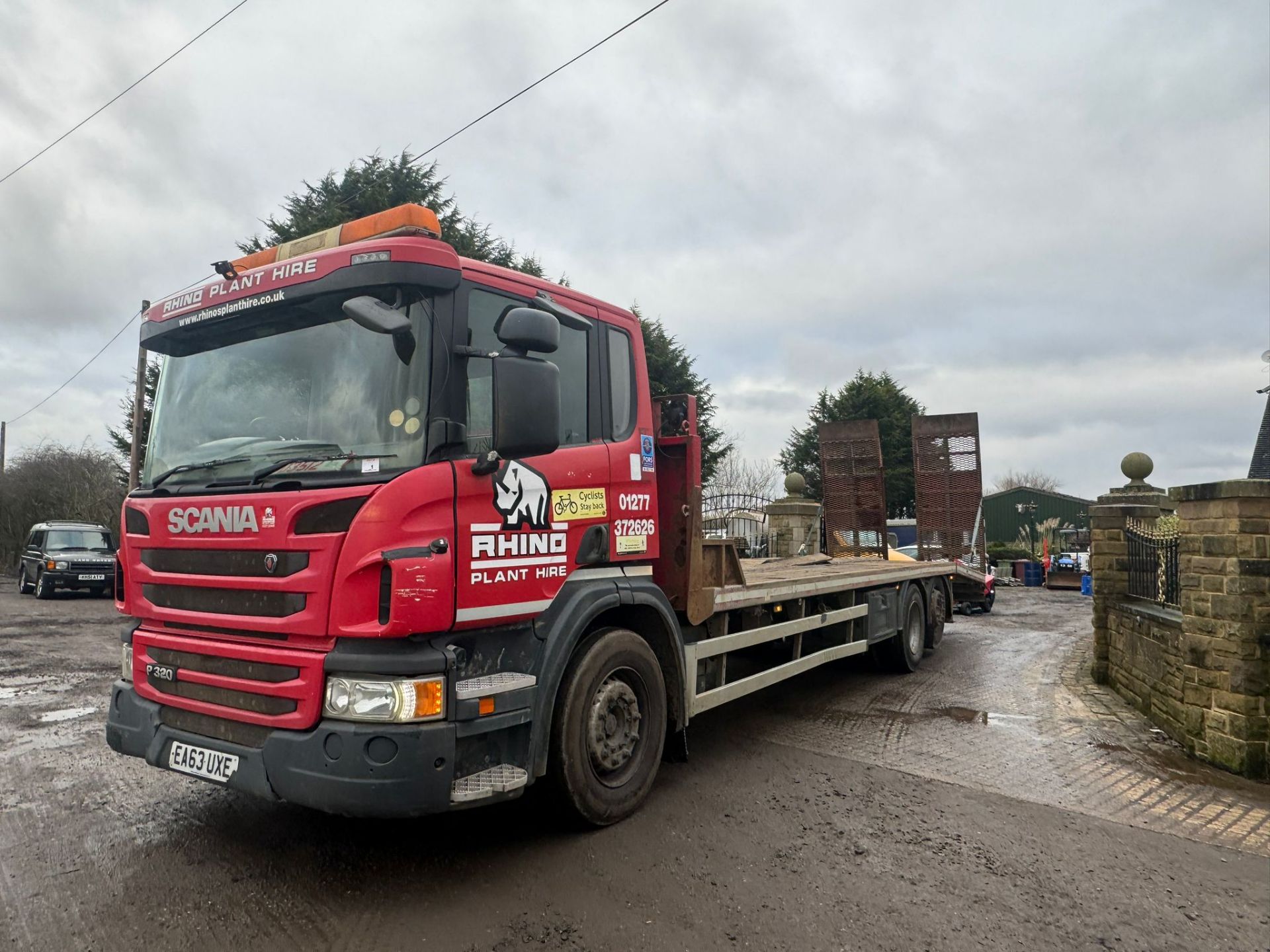 63 REG. SCANIA P320 RIGID BEAVERTAIL FLATBED LORRY *PLUS VAT* - Image 2 of 21