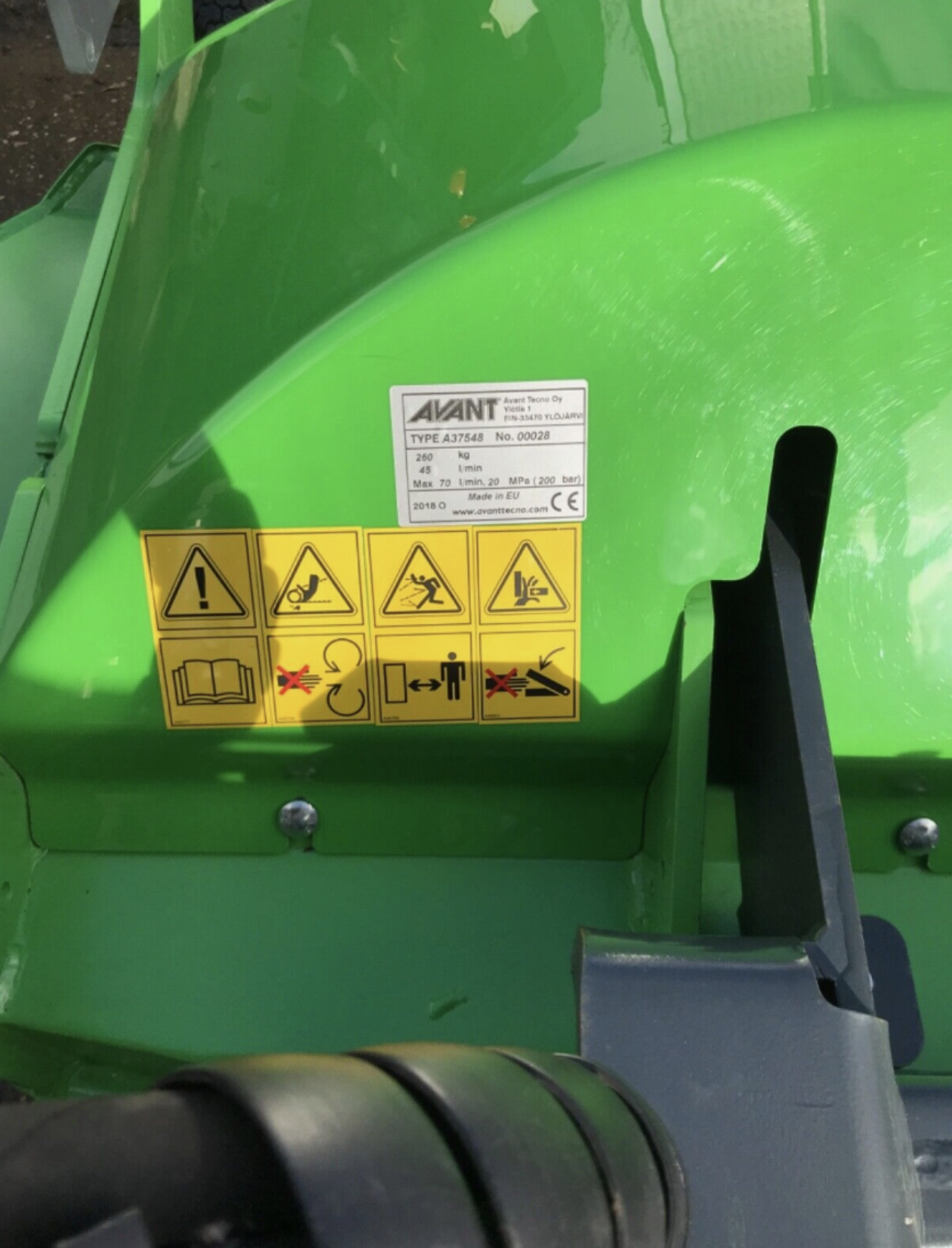 2021 AVANT LOADER 1500mm ROTARY MOWER ATTACHMENT QUICK HITCH NO VAT - Image 6 of 14