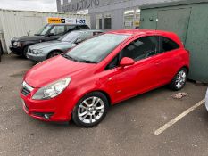 2008/58 REG VAUXHALL CORSA SXI 1.2 PETROL RED HATCHBACK *NO VAT*