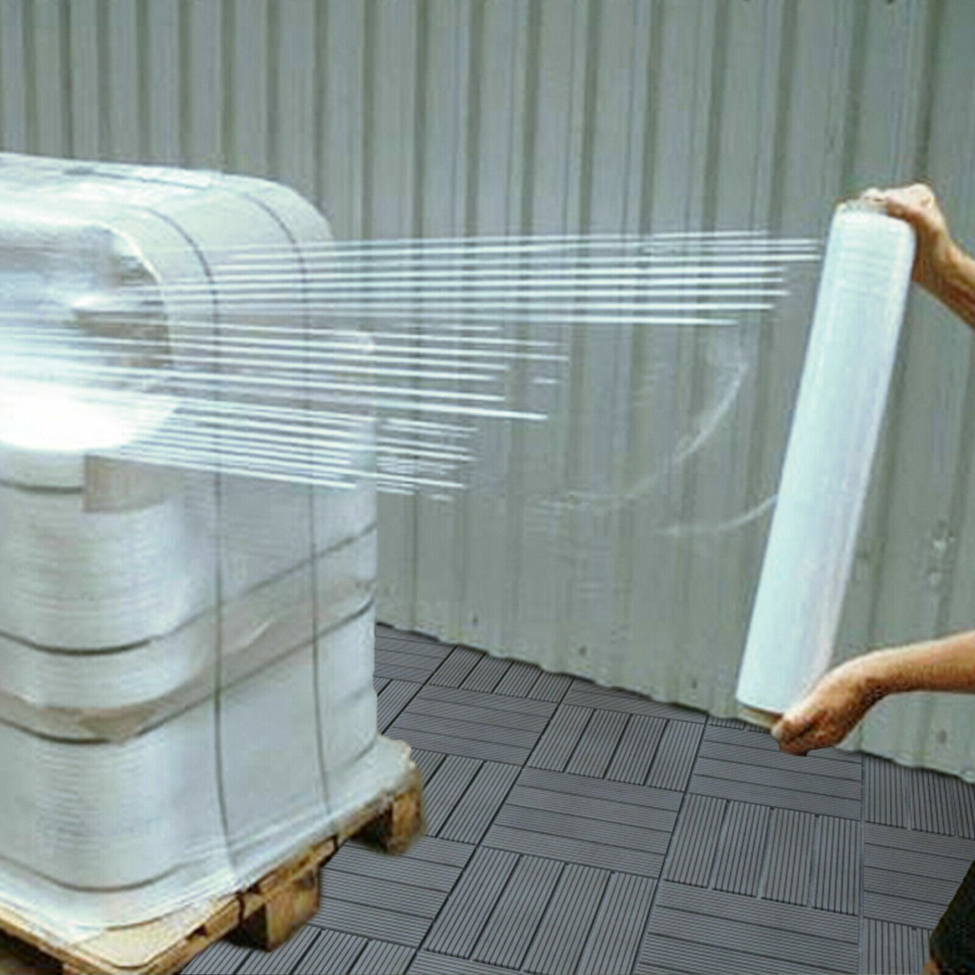 100x Rolls of Brand New Shrink / Pallet Wrap Film 25Mu 3.7kg Rolls *NO VAT* - Bild 2 aus 7