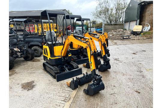 Unused LM10 1 Ton Mini Digger With Blade *PLUS VAT* - Image 1 of 12