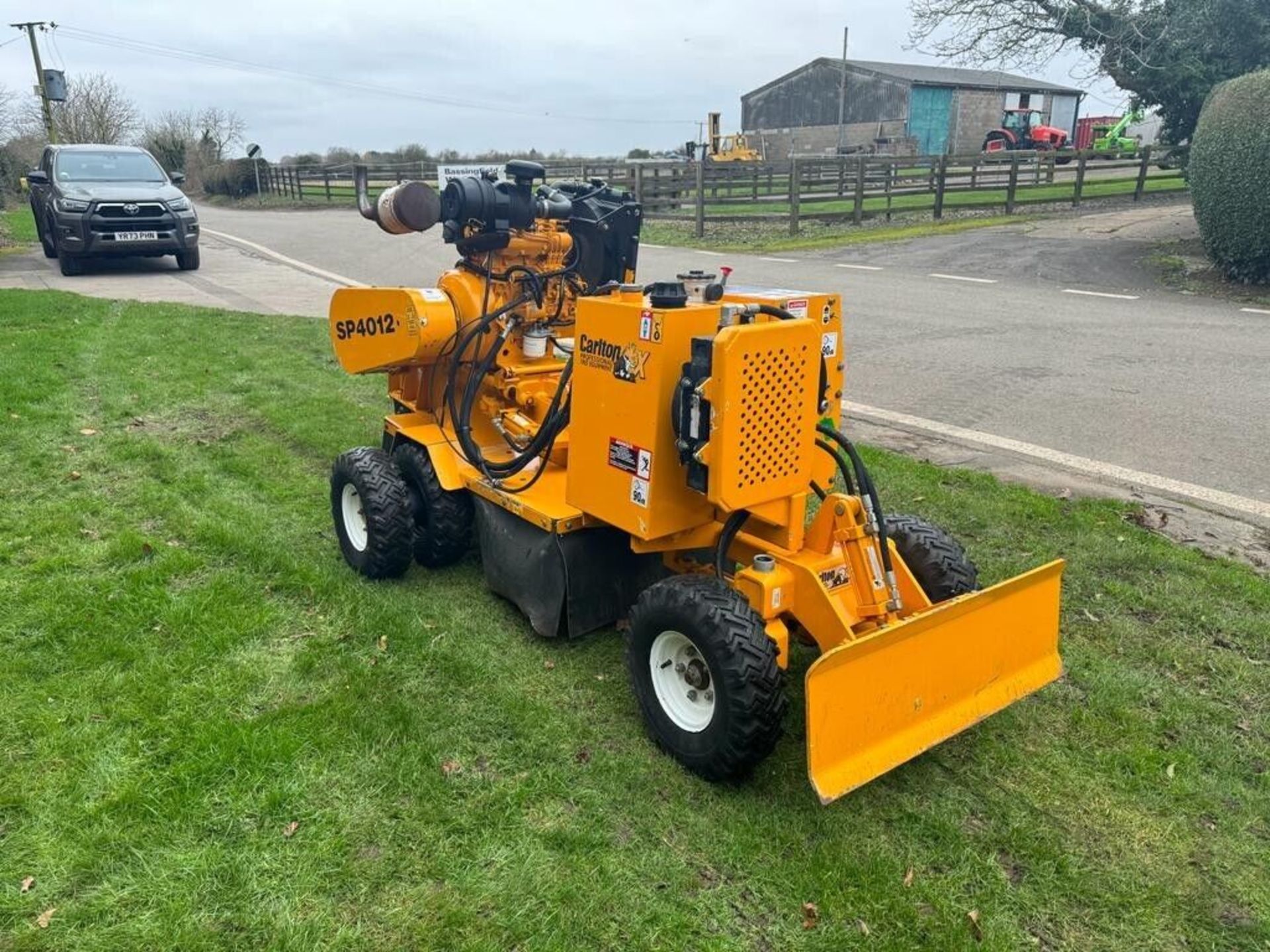 STUMP GRINDER CARLTON SP4012, KUBOTA TURBO DIESEL ENGINE, 4 WHEEL DRIVE *PLUS VAT*