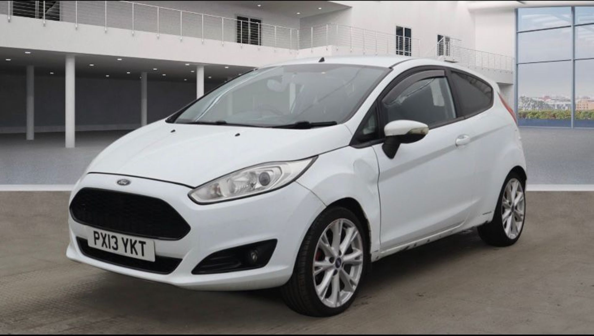 2013 FORD FIESTA ZETEC S ECOBOOST WHITE HATCHBACK *NO VAT* - Image 2 of 10