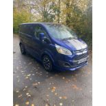 2018/67 REG FORD TRANSIT CUSTOM 290 LIMITED 2.0 DIESEL MANUAL BLUE PANEL VAN *NO VAT*