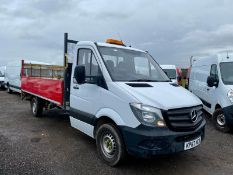 2017 MERCEDES-BENZ SPRINTER 314CDI WHITE CHASSIS CAB - DROPSIDE LORRY WITH TAIL LIFT *NO VAT*