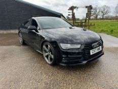 2017 AUDI A7 S LINE BLACK EDITION TDI QUATTRO SEMI-AUTOMATIC BLACK COUPE *NO VAT*