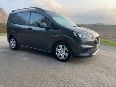 2018/68 REG FORD TRANSIT COURIER TREND TDCI 1.5 DIESEL GREY PANEL VAN, SHOWING 1 FORMER KEEPER