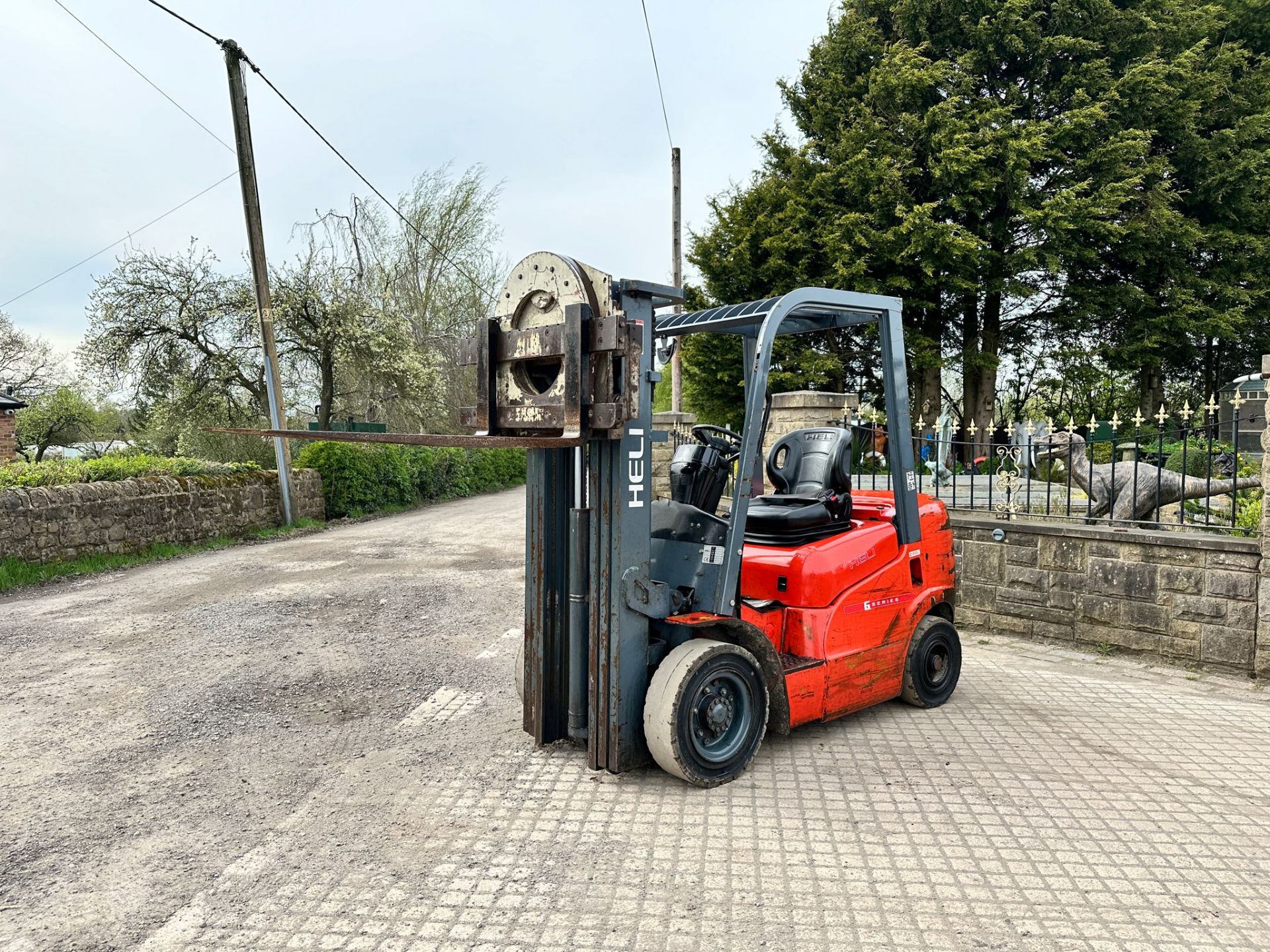 2019 HELI FD25G 2.5 TON DIESEL FORKLIFT WITH 360 ROTATING FORK CARRIAGE *PLUS VAT* - Bild 6 aus 13