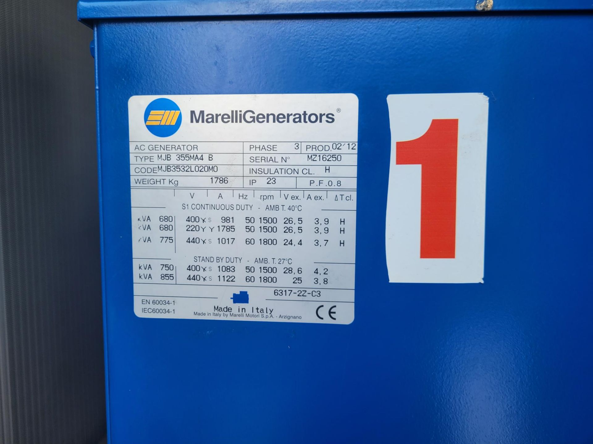 2012 Elcos 680 kVA MTU Containerised Silent Diesel Generator *PLUS VAT* - Image 5 of 6