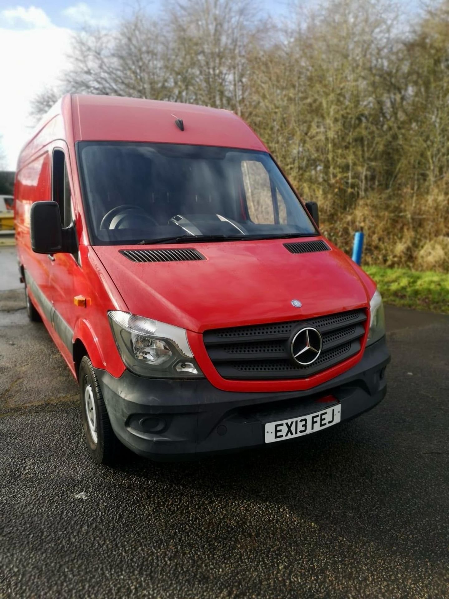 2013 MERCEDES-BENZ SPRINTER 313 CDI RED PANEL VAN *NO VAT* - Image 2 of 13