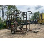 Single axel pipe trailer braked trailer *PLUS VAT*