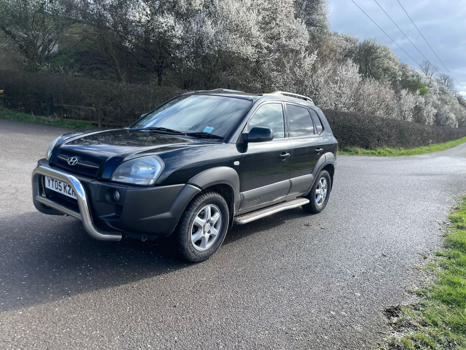 2005/05 REG HYUNDAI TUCSON CRTD CDX 2.0 DIESEL MANUAL BLACK *NO VAT* - Image 3 of 16