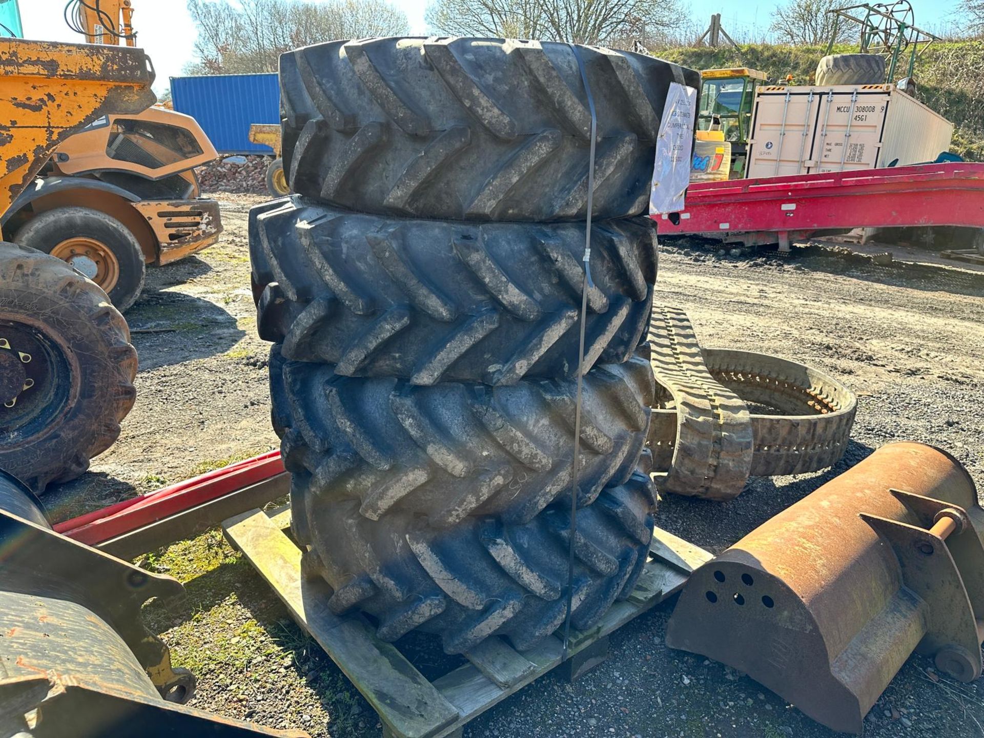 Set Of 4 JCB Tyres *PLUS VAT* - Image 4 of 7