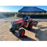 KUBOTA B1410 4WD COMPACT TRACTOR WITH WESSEX 4FT MENAGE LEVELLER *PLUS VAT*