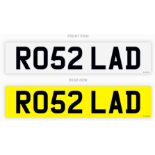 PRIVATE REGISTRATION "RO52 LAD" *NO VAT*