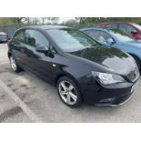 2014/64 REG SEAT IBIZA TOCA 1.4 PETROL BLACK MANUAL HATCHBACK 3DR, SHOWING 1 FORMER KEEPER *NO VAT*