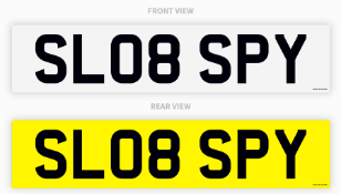 PRIVATE REGISTRATION "SL08 SPY" *NO VAT*