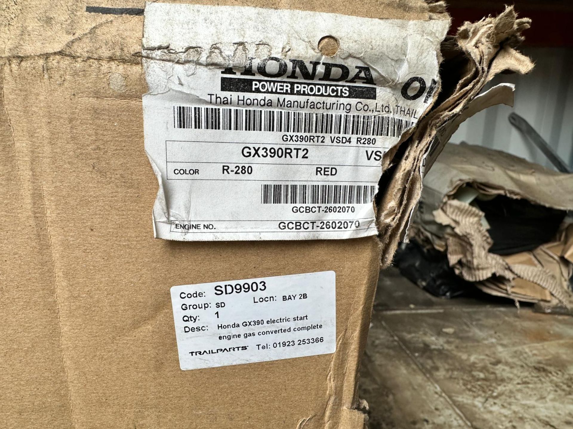 NEW/UNUSED HONDA GX390 ELECTRIC START PETROL ENGINE *NO VAT* - Image 10 of 12