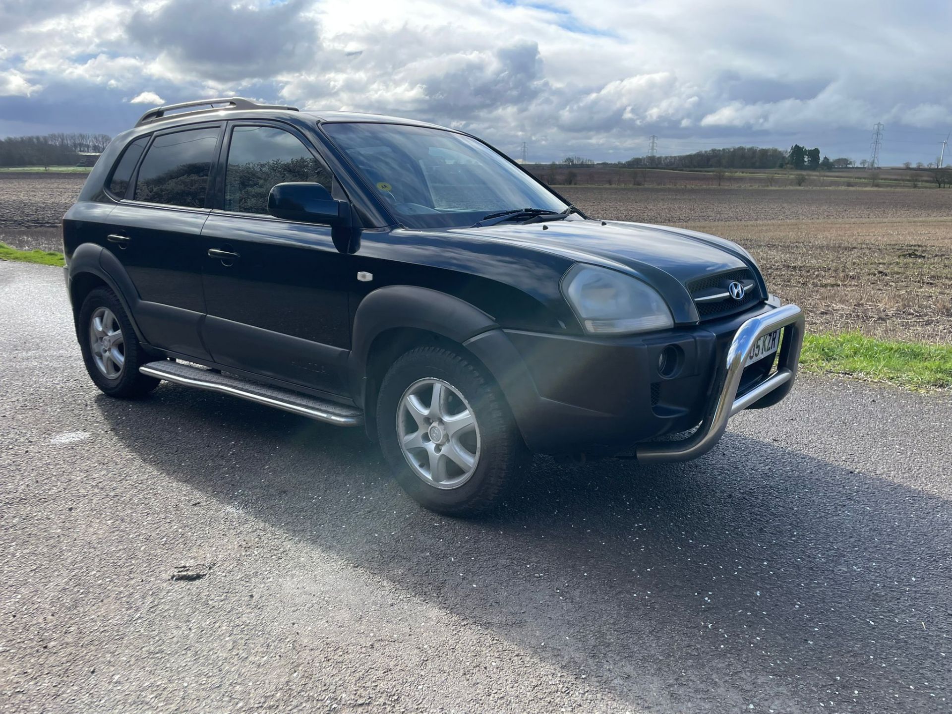 2005/05 REG HYUNDAI TUCSON CRTD CDX 2.0 DIESEL MANUAL BLACK *NO VAT*