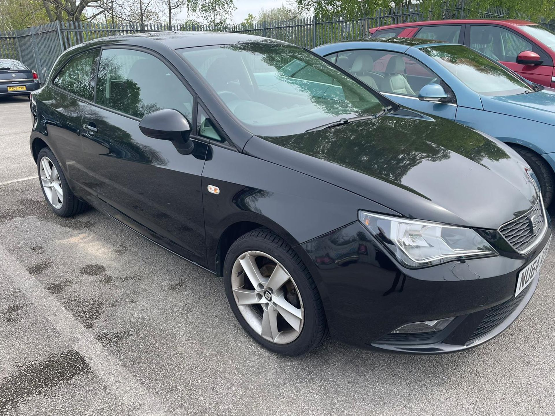 2014/64 REG SEAT IBIZA TOCA 1.4 PETROL BLACK MANUAL HATCHBACK 3DR, SHOWING 1 FORMER KEEPER *NO VAT*