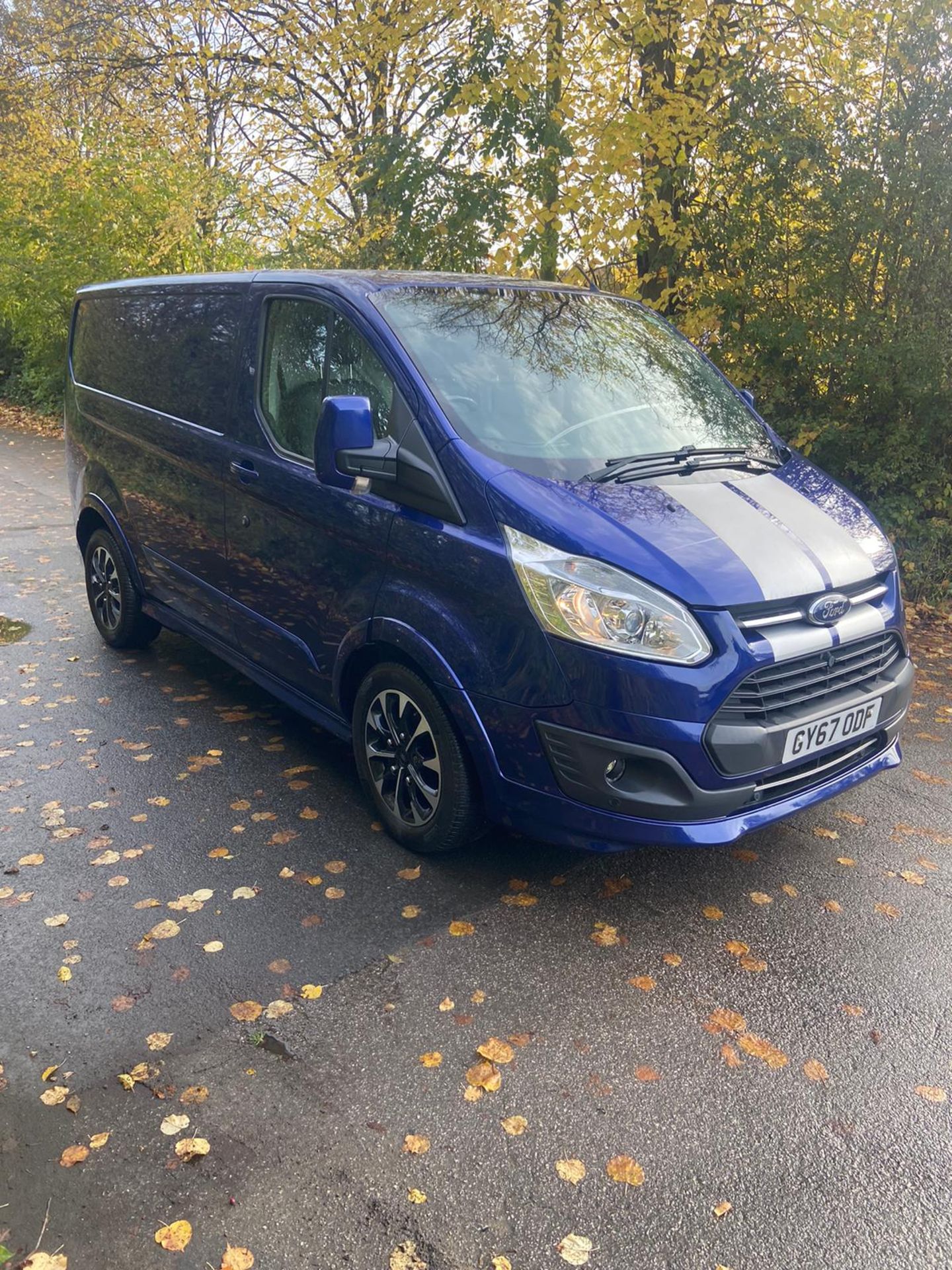 2018/67 REG FORD TRANSIT CUSTOM 290 LIMITED 2.0 DIESEL MANUAL BLUE PANEL VAN *NO VAT*