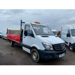 2017 MERCEDES-BENZ SPRINTER 314CDI WHITE CHASSIS CAB - DROPSIDE LORRY WITH TAIL LIFT *NO VAT*