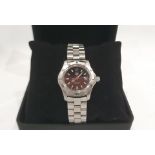 TAG HEUER PROFESSIONAL WOMENS WATCH, Black & Steel, STUNNING WATCH NO VAT