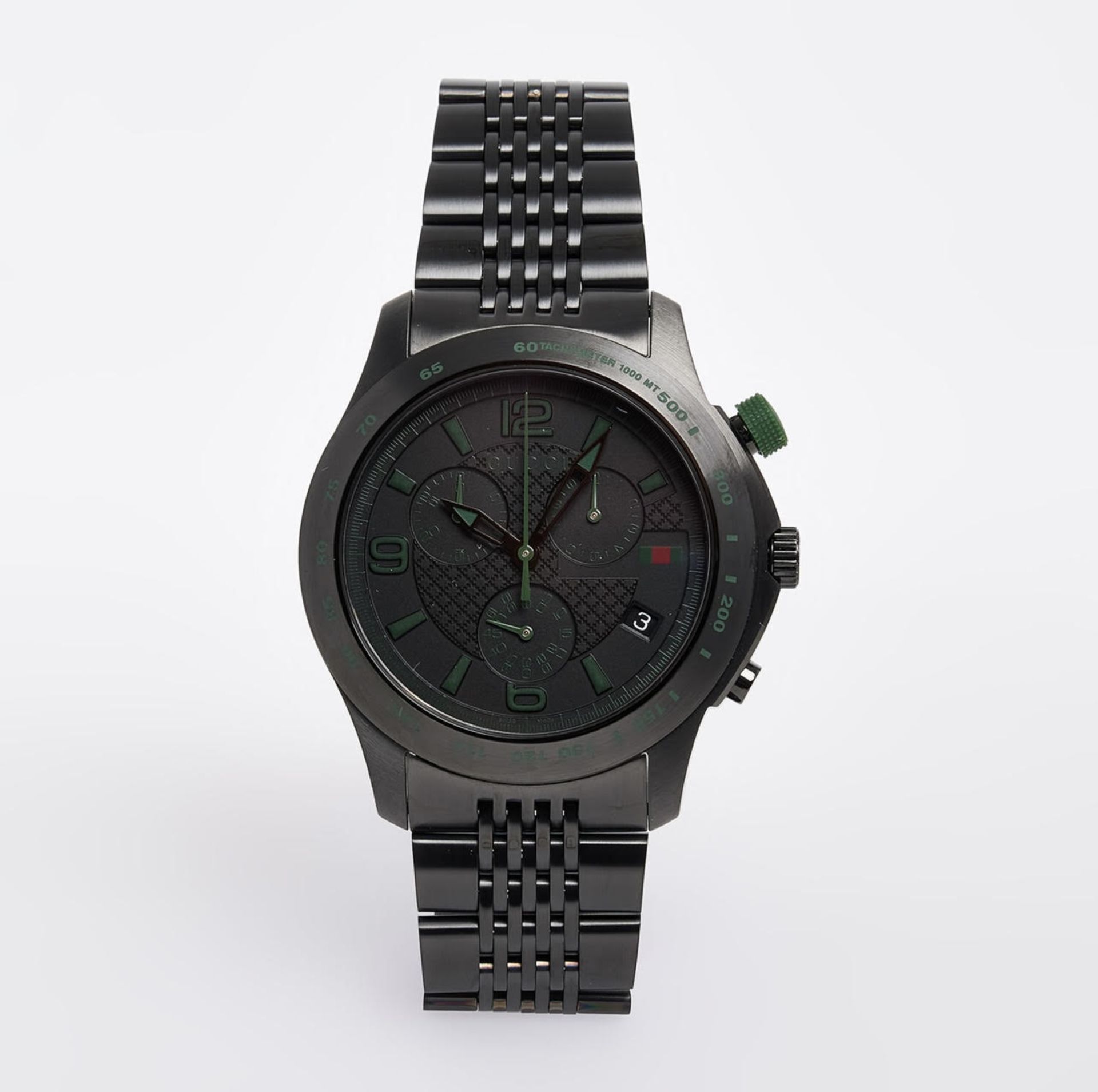 GUCCI - Gunmetal Tone Chronograph Watch *NO VAT*