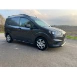 2018/68 REG FORD TRANSIT COURIER TREND TDCI 1.5 DIESEL GREY PANEL VAN, SHOWING 1 FORMER KEEPER