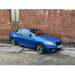 2017/17 REG BMW 220D M SPORT 2.0 DIESEL MANUAL BLUE COUPE, SHOWING 2 FORMER KEEPERS *NO VAT*