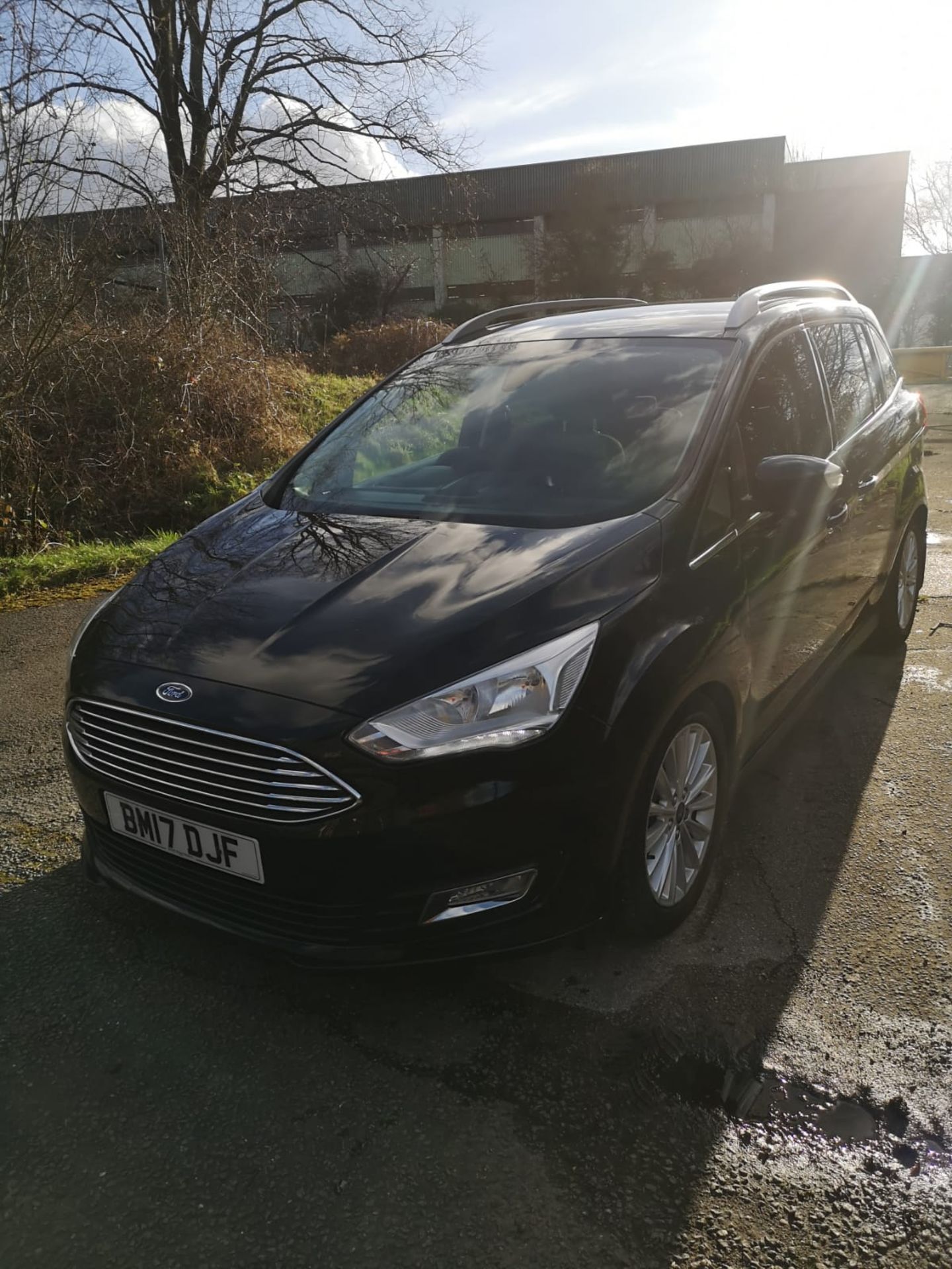 2017 FORD GRAND C-MAX TITANIUM TDCI AUTO BLACK 7 SEATER MPV *NO VAT* - Bild 2 aus 14