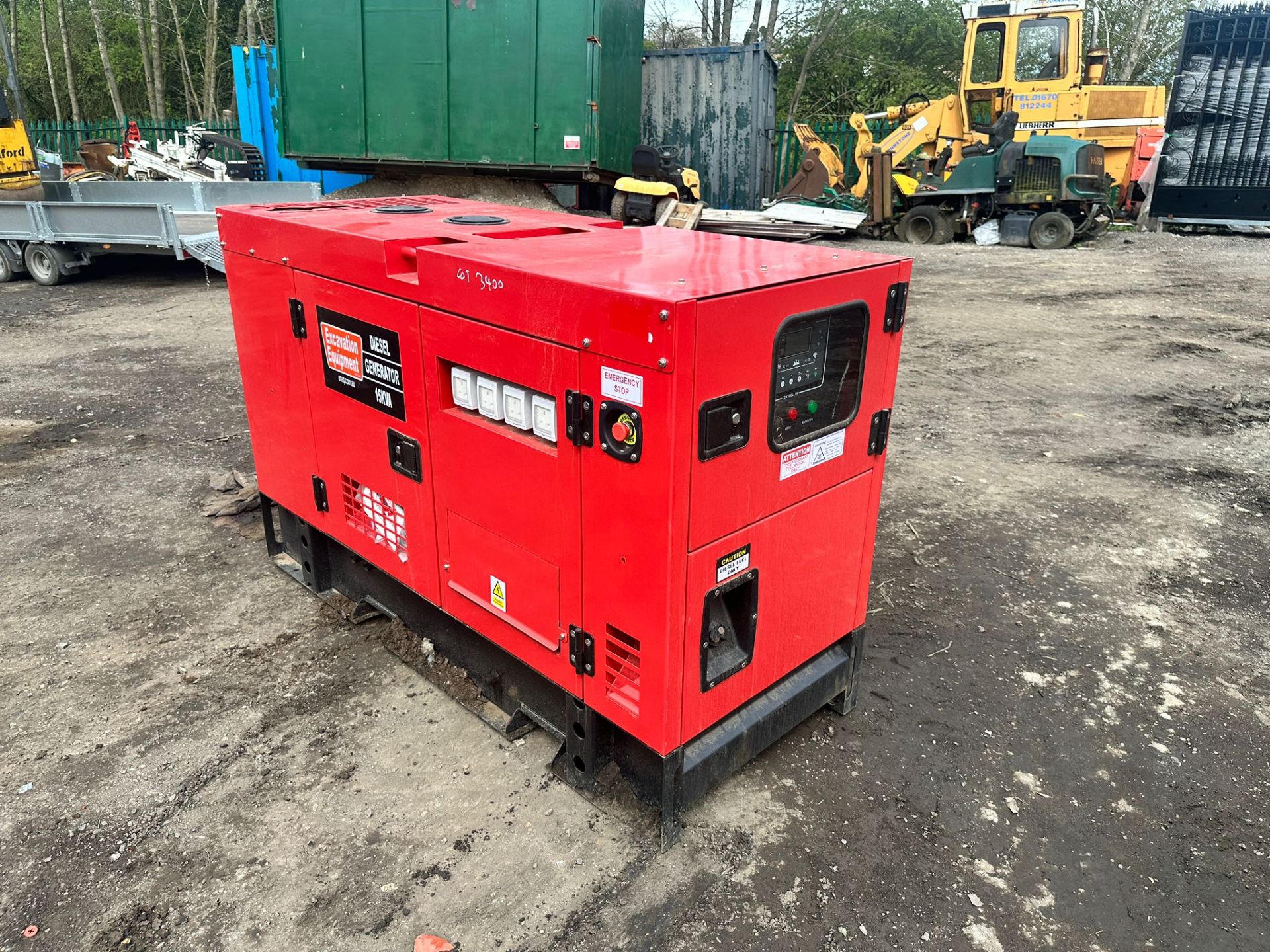 NEW/UNUSED 15KVA DIESEL SILENT GENERATOR *PLUS VAT* - Bild 4 aus 9