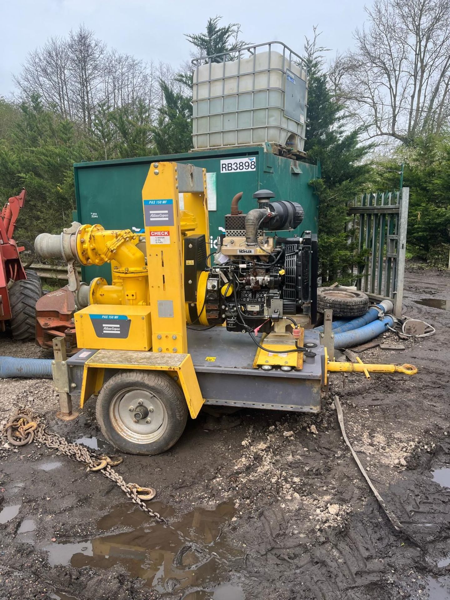 2018 ATLAS COPCO PAS-150-MF-250 DIESEL TOWBEHIND WATER PUMP *PLUS VAT* - Bild 2 aus 4